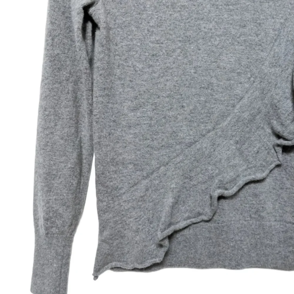 J. CREW Mercantile Ruffle Front Wool Sweater XS